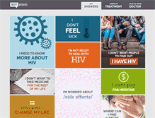 Tablet Screenshot of hivanswers.com